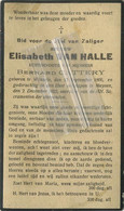 Elisabeth Van Halle : Winxele 1866 - Muizen 1923   (  See Scans ) - Devotieprenten