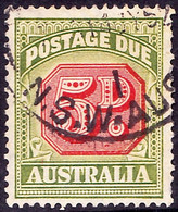 AUSTRALIA 1948 5d Carmine & Green Postage Due SGD124 Used - Impuestos