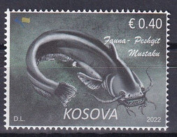 KOSOVO 2022,FAUNA,FISHES,DEFINITIVE STAMPS,MNH - Kosovo