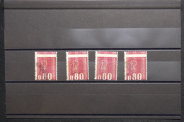 FRANCE - N° 1816 80ct Béquet - Variété De Piquage Sur 4 Valeurs Oblitérés - L 128173 - Used Stamps