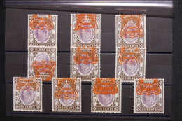 HONG KONG - Lot De 10 Fiscaux - Neufs - L 128196 - Stempelmarke Als Postmarke Verwendet