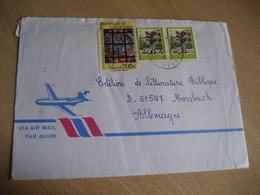 1995 To Morsbach Germany  Air Mail Cancel Cover IVORY COAST COTE D'IVOIRE - Ivory Coast (1960-...)
