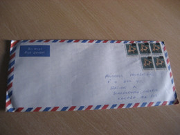 ACCRA 1988 To Scarborough Canada  Mounted Warrior Art 5 Overprinted Stamp On Air Mail Cancel Cover GHANA - Ghana (1957-...)