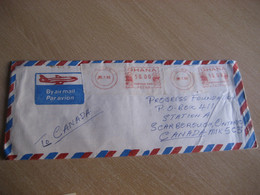 SHAMA 1988 To Scarborough Canada On Air Meter Mail Postage Paid Cancel Cover GHANA - Ghana (1957-...)
