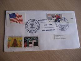 GUAM Label TB Schenectady 1980 Cancel Cover USA Mariana Islands Micronesia Poster Stamp Vignette Marianas - Guam