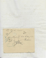 GUYANE CAYENNE 3 JUIL 1878  LETTRE COVER TO BORDEAUX  + T 18 MANUSCRITE + MENTION PAQUEBOT FRANCAIS - Lettres & Documents