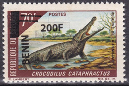 BENIN 2008 /9 MICHEL 1498 200F /70F Val 100€ - CROCODILE CROCODILUS CATAPHRACTUS - OVERPRINT SURCHARGE OVERPRINTED MNH - Bénin – Dahomey (1960-...)