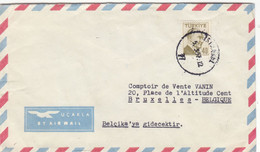 Turquie - Lettre De 1957 - Oblit Istanbul - Exp Vers Bruxelles - Ataturk - Storia Postale