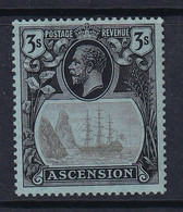 Ascension: 1924/33   KGV - Badge Of St Helena    SG20    3/-  MH - Ascension