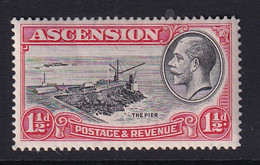 Ascension: 1934   KGV - Pictorial    SG23    1½d    MH - Ascension