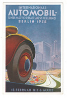 Drittes Reich , Automobilausstellung 1938 , Farbkarte Mit Sonderstempel - Storia Postale