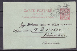 Monaco - Carte Postale De 1911 - Entier Postal - Oblit Monaco - Exp Vers München - - Lettres & Documents