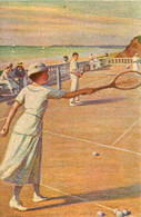 Tennis * CPA Illustrateur TANQUERET * Sport - Tennis