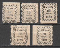 Litauen , Nr 3-8 Gestempelt - Lituania