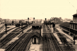 Chaumont * Carte Photo * La Gare * Trains Wagons * Ligne Chemin De Fer Haute Marne - Chaumont