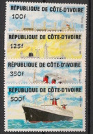 COTE D'IVOIRE - 1984 - N°Yv. 691 à 694 - Bateaux - Neuf Luxe ** / MNH / Postfrisch - Ivory Coast (1960-...)