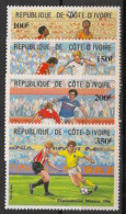 COTE D'IVOIRE - 1985 - N°Yv. 721 à 724 - Football World Cup Mexico 86 - Neuf Luxe ** / MNH / Postfrisch - Ivory Coast (1960-...)