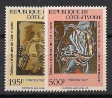 COTE D'IVOIRE - 1987 - N°Yv. 793 à 794 - Art Ivoirien - Neuf Luxe ** / MNH / Postfrisch - Ivory Coast (1960-...)