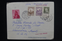 DANEMARK - Enveloppe De Helsinki Pour L'Egypte En 1961 Avec Compléments Égyptien Pour La Paix  - L 128238 - Storia Postale