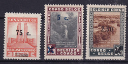 Belgisch Congo / Congo Belge  YT* 225-227 - Mint/hinged