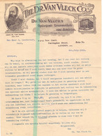 Factuur Facture - Londen Naar Gent - Dr. Van Vleck Co - 1923 - Royaume-Uni