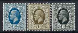 GRANDE BRETAGNE 1912: Vignettes De La "International Stamp Exhibition" De Londres, 3 Couleurs, Neufs** - Cinderelas