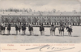 CPA - 65 - MILITARIA - Tarbes - Quartier Larrey - Intrieur De Quartier - Officiers Du 14è D'artillerie Et Du 10è Hussard - Barracks