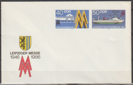 DDR Ganzsache 1986 Nr. U 4 Leipziger Messe Ungebraucht ( D 3235 ) Günstige Versandkosten - Covers - Mint