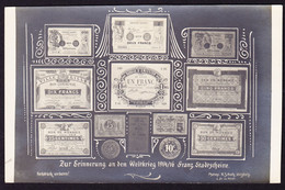 1914/1916 Ungelaufene Foto AK, Französische Stadtscheine Im 1. Weltkrieg, Banknoten - Banks