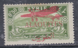 Alaouites  PA N° 14 X  Timbre Surchargé  : 0 Pi 50 Vert-jaune Trace De Charnière Sinon TB - Unused Stamps
