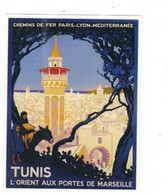 MODERN POSTCARD FORIEGN RAIL  POSTER ADVERTISING       TUNIS   CARD NO LA/A 89 - Advertising