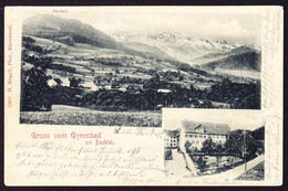 1900 Gelaufene AK: Gruss Aus Gyrenbad Am Bachtel. Gestempelt Hinwil Mit UPU Marke - Hinwil