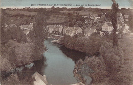 CPA - 72 - FRESNOY SUR SARTHE - Vue Sur Le Bourg Neuf - Rivière - A DOLBEAU - Le MAns - Colorisée - Otros & Sin Clasificación