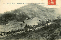 Queyras * Les Chasseurs Alpins En Reconnaissance * Militaria Régiment Militaire - Autres & Non Classés