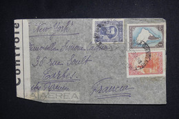 ARGENTINE - Enveloppe Du Plaza Hôtel De Buenos Aires Pour La France En 1941 Avec Contrôle Postal - L 128298 - Cartas & Documentos