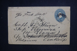 ETATS UNIS - Entier Postal Pour La Belgique Par Bateau " Viennira " (de Glasgow ) En 1898 - L 128304 - ...-1900