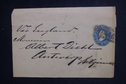 ETATS UNIS - Entier Postal Pour La Belgique Par Voie Anglaise - L 128305 - ...-1900