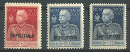 TRIPOLITANIA 1925 GIUBILEO  SERIE CPL. 3 V.  ** MNH - Tripolitania