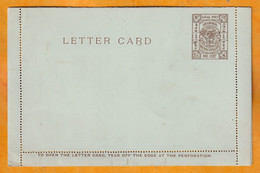 1878 / 1913 - Unused  LETTER CARD Stationery From Shanghai Municipality - Local Post  - One Cent - Covers & Documents