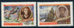 SOVIET UNION 1960 Heroes Of The Soviet Union I-II MNH / **.  Michel 2322, 2342 - Nuovi