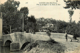 Cagnes * Le Pont De La Cagnes Et La Route De Nice * Villageois - Cagnes-sur-Mer