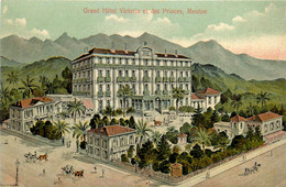 Menton * Grand Hôtel Victoria Et Des Princes * Cpa Illustrateur - Menton