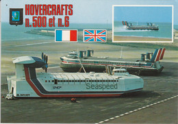 Hovercrafts N.500 Et N.6 - Les Aéroglisseurs Assurent Le Service Régulier Entre La France Et L' Angleterre - Aerodeslizadores