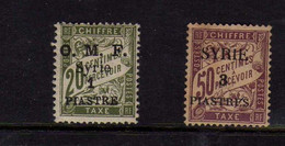 Syrie - Timbres-Taxe - Neufs* - MH - Strafport