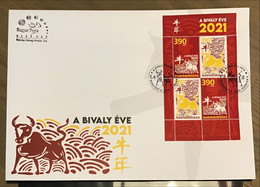 Hongarije / Hungary - Postfris / MNH - FDC Sheet Jaar Van De Stier 2021 - Ungebraucht