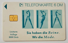 GERMANY Phone Card Telefonkarte Deutsche Telkom 1994 6DM 8000 Units Have Been Issued - Otros & Sin Clasificación