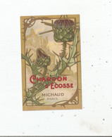 CARTE PARFUMEE CALENDRIER CHARDON D'ECOSSE DE MICHAUD PARIS 1913 - Profumeria Antica (fino Al 1960)