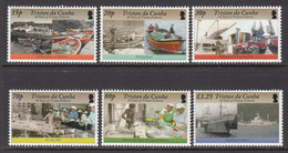2008 Tristan Da Cunha Fishing Ships  Complete Set Of 6  MNH - Tristan Da Cunha