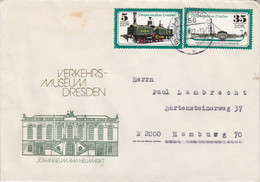 ALLEMAGNE RDA DDR LETTRE EXPRES DE WILHELM PIECKA STADT GUBEN POUR HAMBOURG 1977 - Cartas