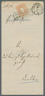 1867 SACHSEN ½ Ngr. BEHÄNDIGUNGSSCHEIN - SELTENES FORMULAR IN SEHR GUTER ERHALTUNG - Gepr. SISMONDO - Saxe